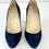 Hình thu nhỏ: JIMMY CHOO Sue Suede Pointed Toe Pumps Kitten Heels 38 8 US Navy Shoes Blue B