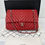 Miniatura: CHANEL Red Chevron Lambskin Leather Jumbo Classic Single Flap Shoulder Bag