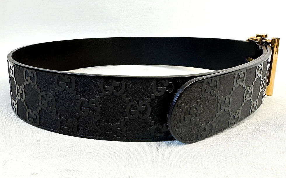 Hình thu nhỏ: NWOT GUCCI Dark Brown Leather Guccissima Gold Buckle Wide Belt 90/36 Unisex