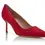 Hình thu nhỏ: MANOLO BLAHNIK BB Suede Pointed Toe Pumps 38 8 US Scarlet 70mm Shoes Red Heels