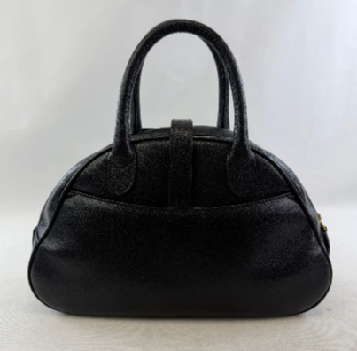 Hình thu nhỏ: CHRISTIAN DIOR Leather Double Saddle Bag Small Black Gold Hardware 2001