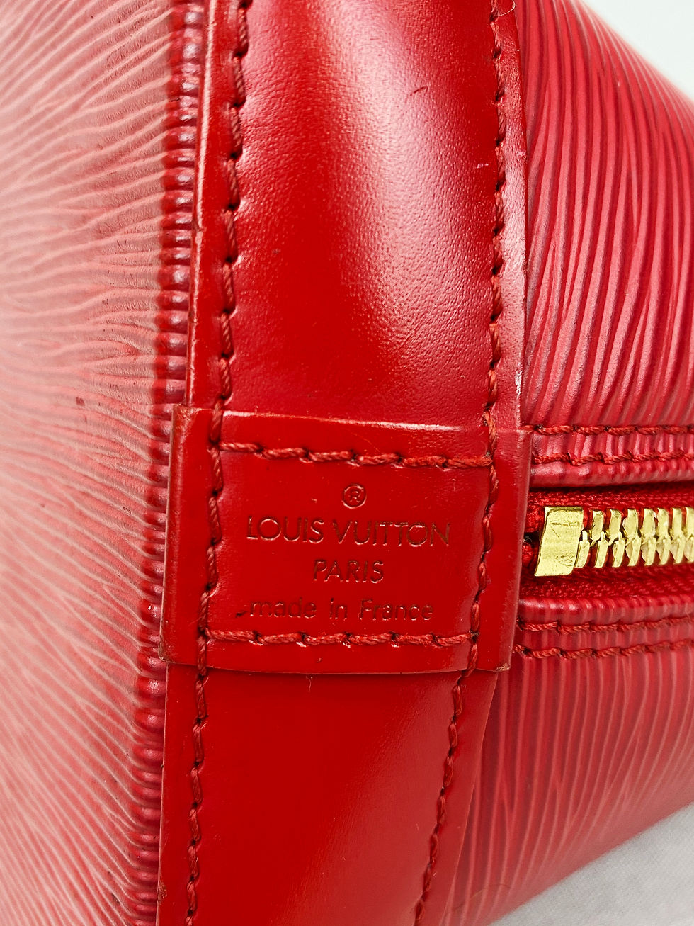 Miniatura: LOUIS VUITTON Alma PM Castillan Red Epi Leather Handbag Satchel M52147 Purse