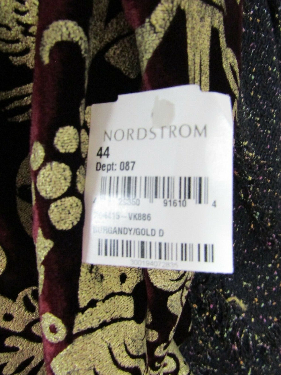 縮圖：New ROBERTO CAVALLI Suit Pant Jacket Velvet Jacquard Burgundy Sable Fur 44 8