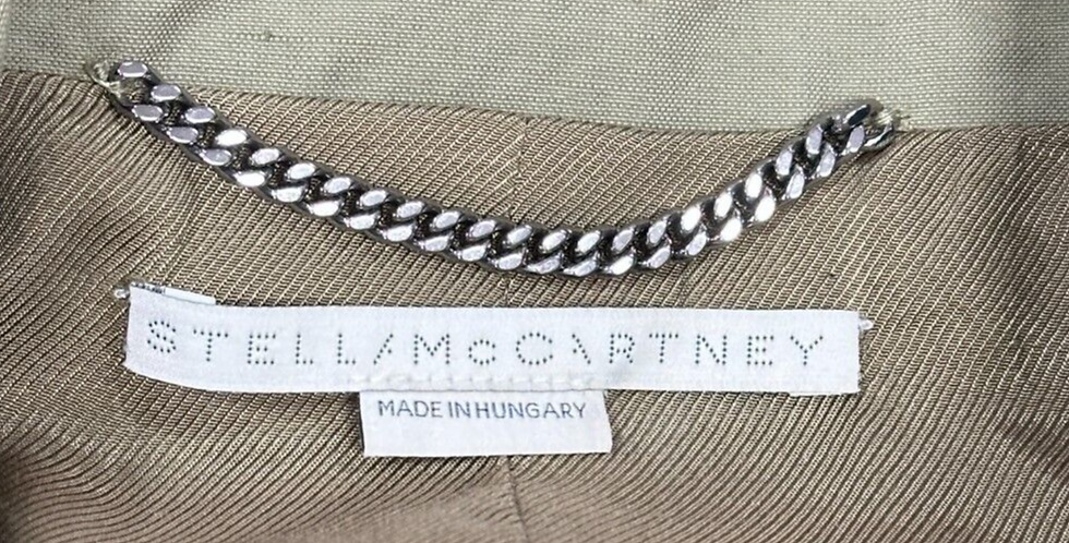 Hình thu nhỏ: STELLA MCCARTNEY Cotton Linen Corset Jacket Medium M Olive Green Runway 2017