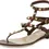 Hình thu nhỏ: VALENTINO Garavani Cabochon Leather Sandals 39 Brown Gold Multicolor Rockstuds