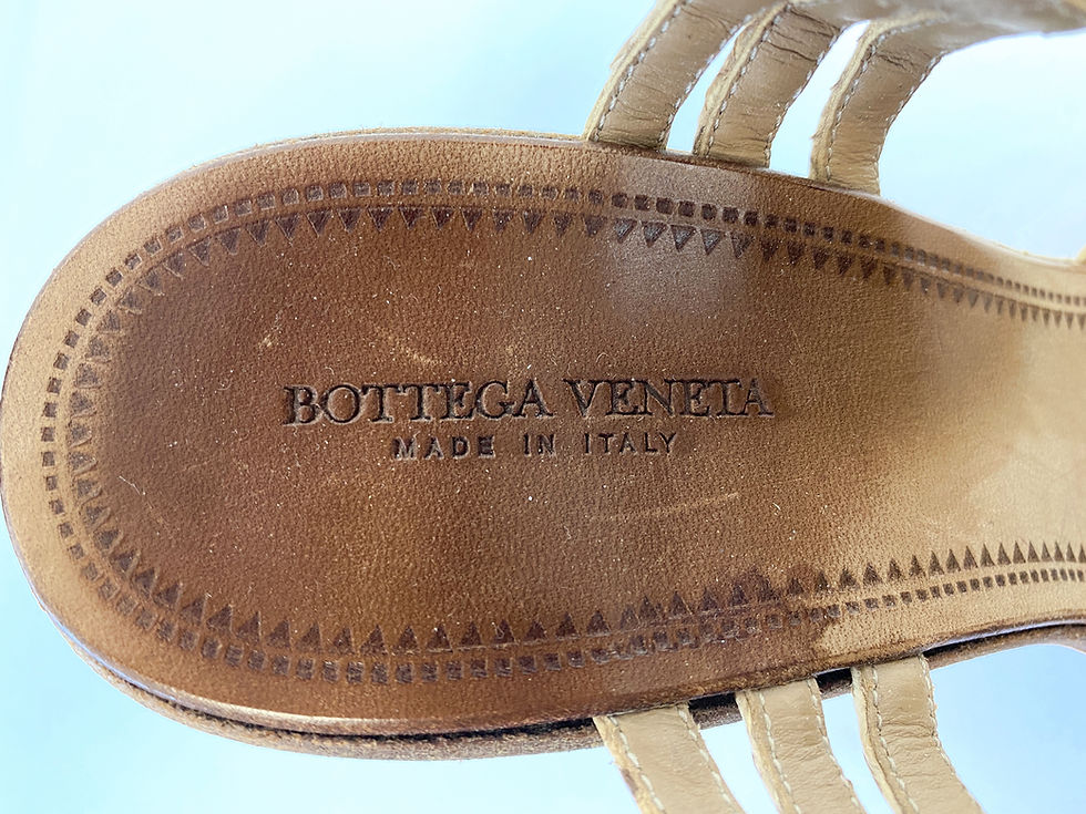 Hình thu nhỏ: BOTTEGA VENETA Beige Python Leather Sandals Wedges 39.5 9.5 Shoes Snake RARE