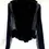 Miniatura: Vintage YSL YVES SAINT LAURENT Velvet Ruffle Jacket 36 38 Black Mesh Panel 2003