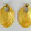 Miniatura: STEFANO PATRIARCHI Ov Lobo 925 Gold Dotted Handmade Sandblasted Earrings