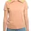 Thumbnail: PRADA Cotton Polo T-Shirt Small Peach Lime Green Paillette Removable Collar RARE