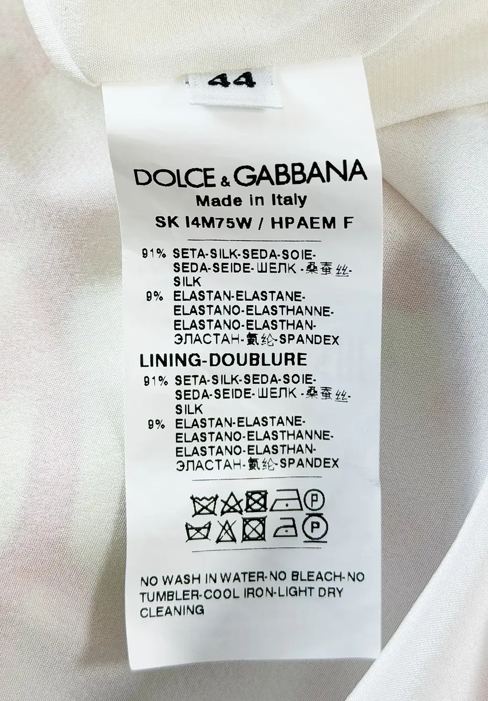 Hình thu nhỏ: DOLCE & GABBANA Capri Printed Silk Midi Skirt 44 Green Multi Polka Dot 8 US
