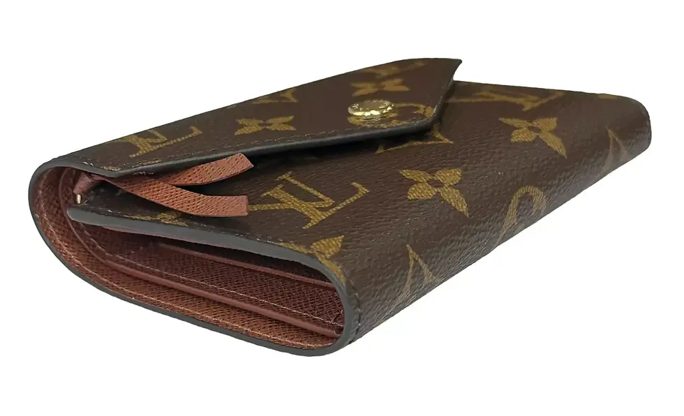 Hình thu nhỏ: LOUIS VUITTON Damier Ebene Canvas Victorine Compact Wallet Brown M62472