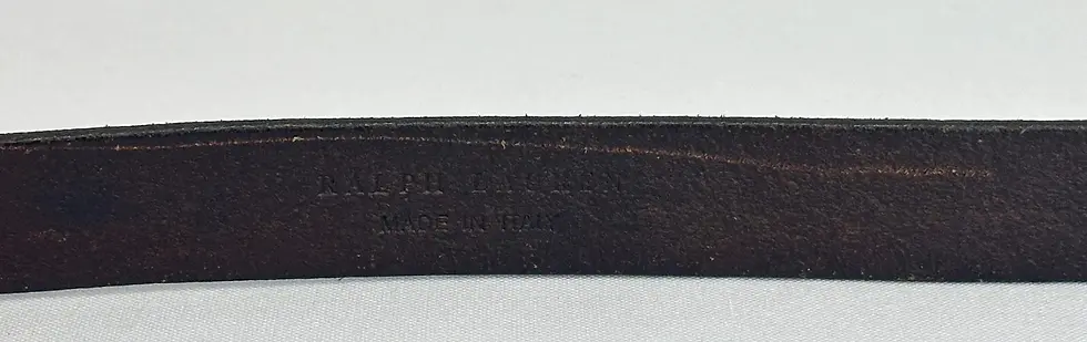 Hình thu nhỏ: NEW RALPH LAUREN Leather 1" Belt Large Brown Metal 3D Flower Buckle RARE