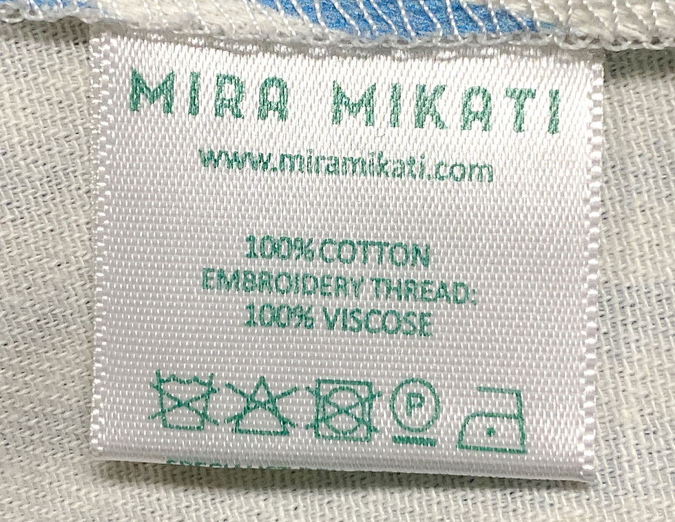 縮圖：NEW MIRA MIKATI Blue Striped Flower Embroidered Midi Dress 36 2 4