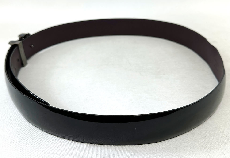 Miniatura: LOUIS VUITTON Black 38mm Patent Leather Belt 95 M9400 Unisex