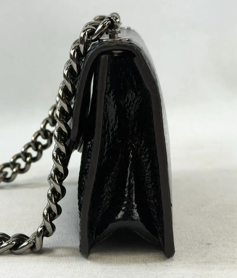 縮圖：Vintage DOLCE & GABBANA Via San Damiano 7 Milano Crossbody Bag Mini Black Patent