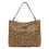 Miniatura: NEW PARKER THATCH Leopard Hair Jane Leather Tote Shoulder Bag Large Brown Black