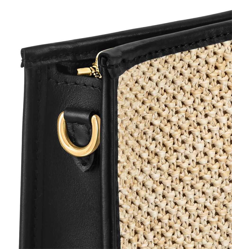 Miniatura: NEW LOUIS VUITTON Natural Raffia Toiletry Pouch On Chain M81366 2022