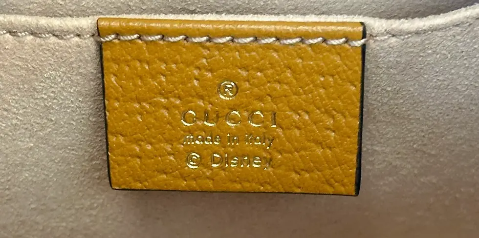 Hình thu nhỏ: GUCCI X DISNEY GG Canvas Crossbody Bag Mini Natural Antique Gold Mickey RARE