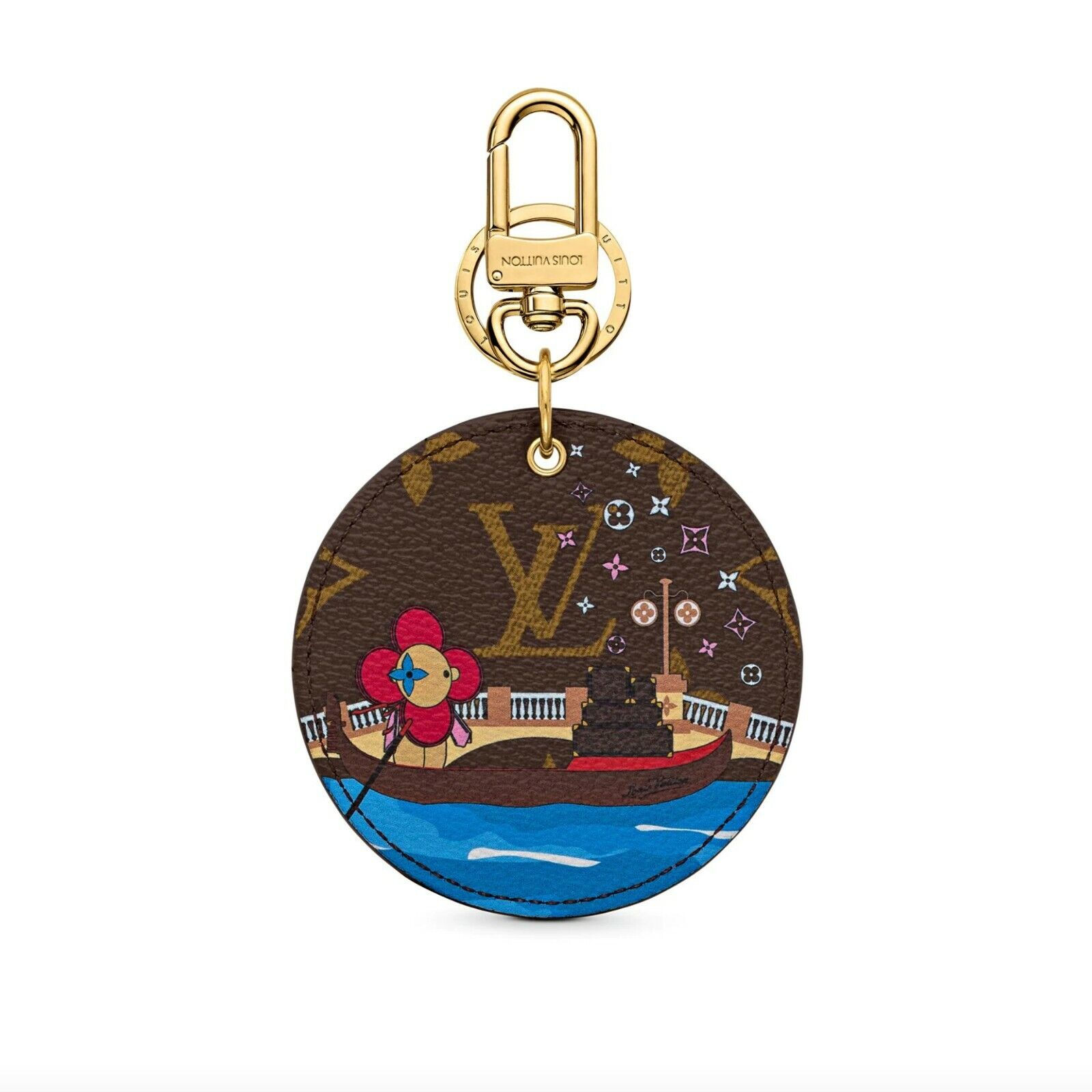 NEW LOUIS VUITTON Vivienne Bag Charm Key Ring Holder Monogram Venice M68652 RARE