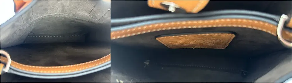 Thumbnail: NEW BRIGHTON Ferrara Teena Mini Leather Tote Bag Caramel Strap Bag Cross body