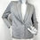 Miniatura: ST JOHN Silver Gray Knit Paillette Embellished Single Button Jacket 4 Blazer NEW