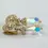 Miniatura: ST. JOHN Signed Rhinestones 24GP Crystal Drop Earrings 1980's Clip Vintage