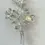 Miniatura: NEW ST. JOHN Silver Tone Brooch Swarovski Crystals Flower Stem Pearl Pin RARE