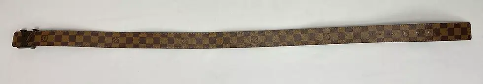 Thumbnail: LOUIS VUITTON LV Initiales Damier Ebene Canvas 40mm Belt 90/36 Brown M9807