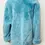 Thumbnail: ESCADA Leather Shearling Reversible Knee Lenght Coat 36 US 4 Turquoise