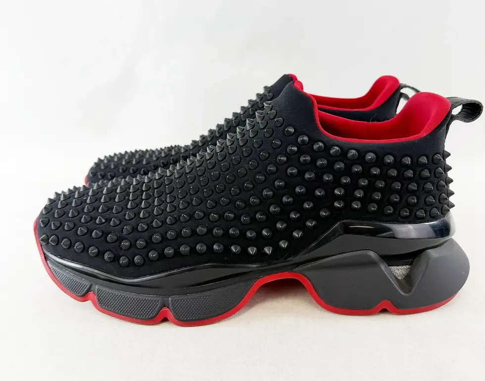 Thumbnail: CHRISTIAN LOUBOUTIN Men Spike Sock Neoprene Donna Men Sneakers 42 9 Black