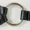 Thumbnail: SANDY DUFTLER Snaffle Crocodile Embossed Print Leather Belt L Black D Buckle