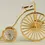 Miniatura: BULOVA Penny Farthing Vintage Miniature Collectible Clock Quartz Movement Gold