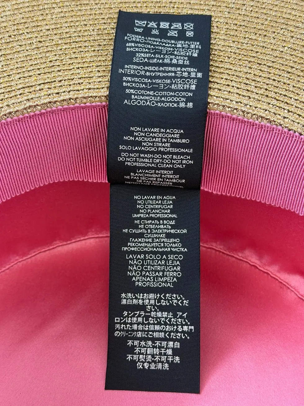 Hình thu nhỏ: NWB GUCCI Lame Straw Bee Embellished Fedora Hat Small S 56 Natural Black Bow