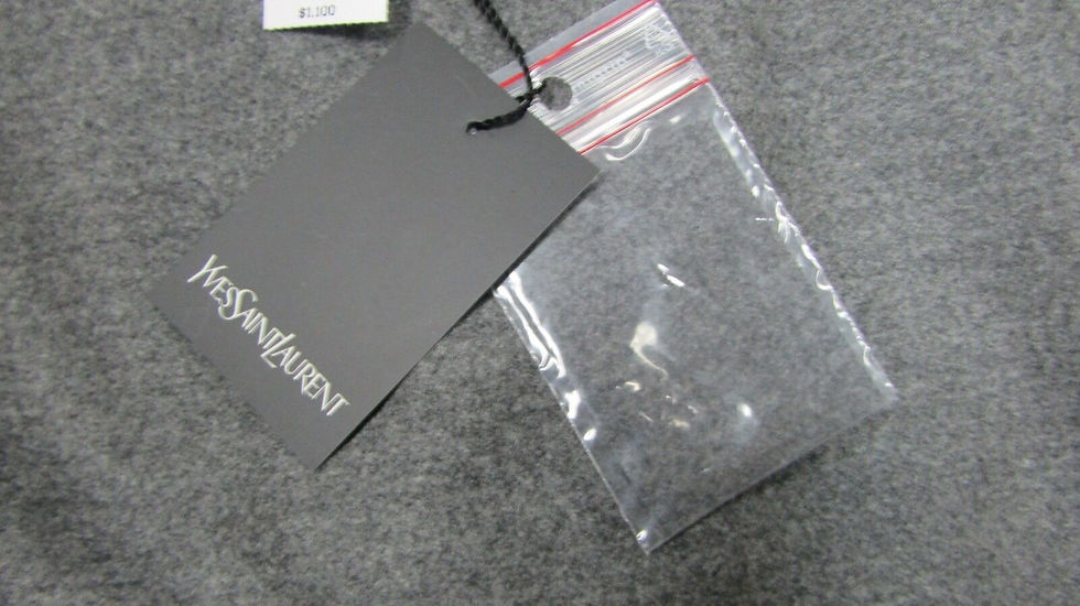 Hình thu nhỏ: NEW YSL YVES SAINT LAURENT 100% Wool Wrap Straight Skirt 40 8 Grey Runway $1100