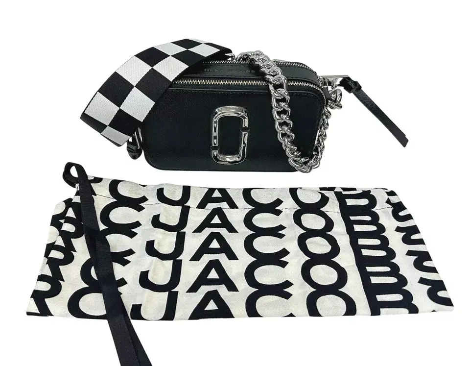 Hình thu nhỏ: MARC JACOBS x Bloomingdales Limited Edition Snapshot Crossbody Small Black White