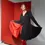 Miniatura: NWT RAIN SISTERS Fit Flare Coat Full Circle Skirt Medium Black Red Raven RARE