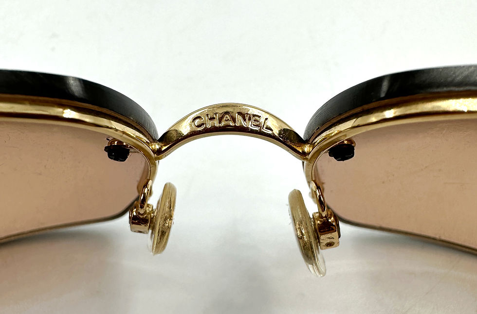 Thumbnail: CHANEL 4095-B Amber Lens Tortoise Frame CC Swarovski Crystal Sunglasses