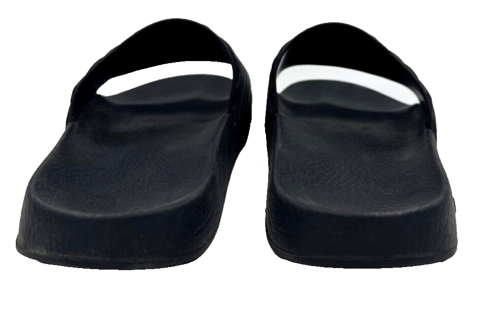 Hình thu nhỏ: GUCCI Pursuit Matelasse Rubber Slides Men’s Sandals 8 Black GG Quilted Logo 8.5