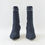 Hình thu nhỏ: MIU MIU Fabric Sock Boots 37.5 Black Pointed Toe Logo Square Heel