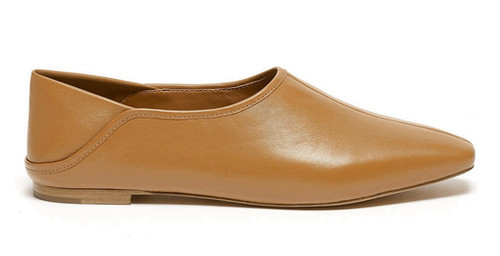 vince branine leather flat