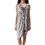 Thumbnail: ROBERTO CAVALLI Asymmetrical Sleeveless Mini Dress 44 Gray Multicolor Sequin