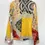 Thumbnail: ROBERTO CAVALLI ITALY SILK Button Up Blouse 40 Multicolor Pattern Ruffle 4