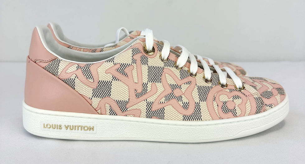 Miniatura: LOUIS VUITTON Damier Azur Tahitienne Bora Bora Sneakers 40 Rose Ballerine 10