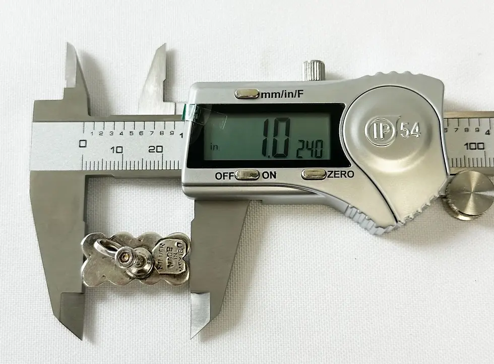 Hình thu nhỏ: MADE IN MEXICO Sterling Silver Amethyst Stone Clip On Earrings