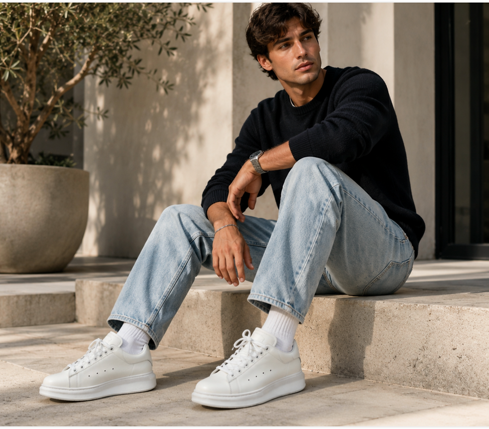 縮圖：ALEXANDER MCQUEEN White Oversized Low Top Sneakers 39 6 US Men Unisex Shoes