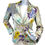縮圖：ETRO Milano Rayon Blazer Jacket 44 8 Multicolor Floral Pattern Cinch Pockets