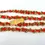Thumbnail: ST. JOHN Vintage Gold Red Orange Logo Chain Belt Knit 24 K Gold Plated Signed