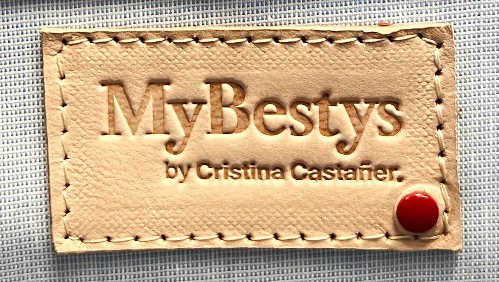 縮圖：MYBESTYS BY CRISTINA CASTANER Large Mint Orange Striped Weekender Duffel Bag