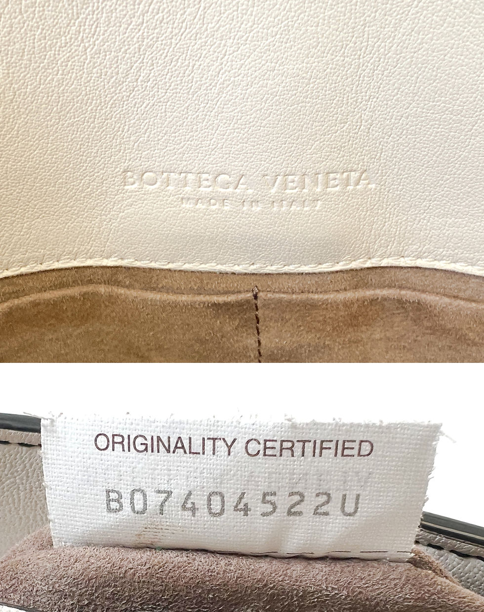 Hình thu nhỏ: BOTTEGA VENETA Bag Intrecciato Double Buckle Top Handle Leather Black White RARE