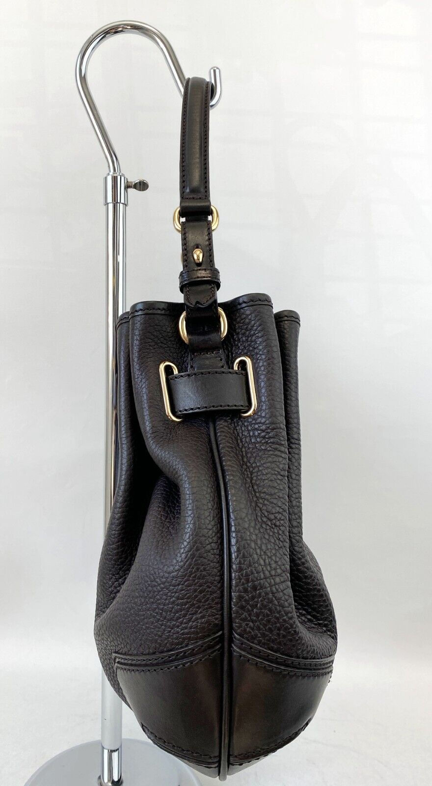 Miniatura: NWOT BURBERRY London Golderton Bridle Brown Pebbled Leather Crossbody Bag